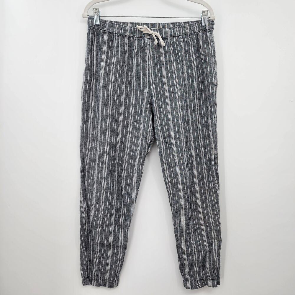 Women's Outerknown Style‎ PO 00932-00 Pants Cotton Linen Stripes Size Small